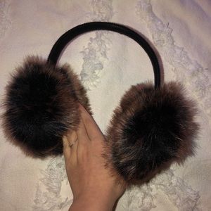 NWOT Surell Brown Fur Ear Muffs